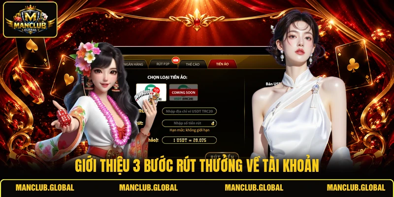 Giới thiệu 3 bước rút thưởng về tài khoản